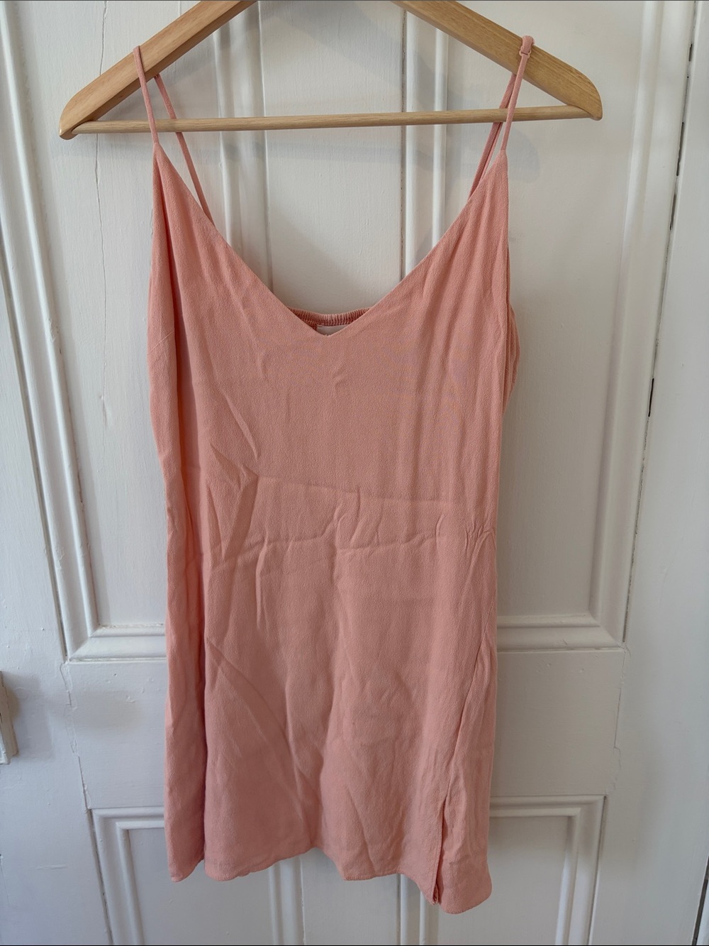 Wilfred Blush Textured Neckline Slip Dress